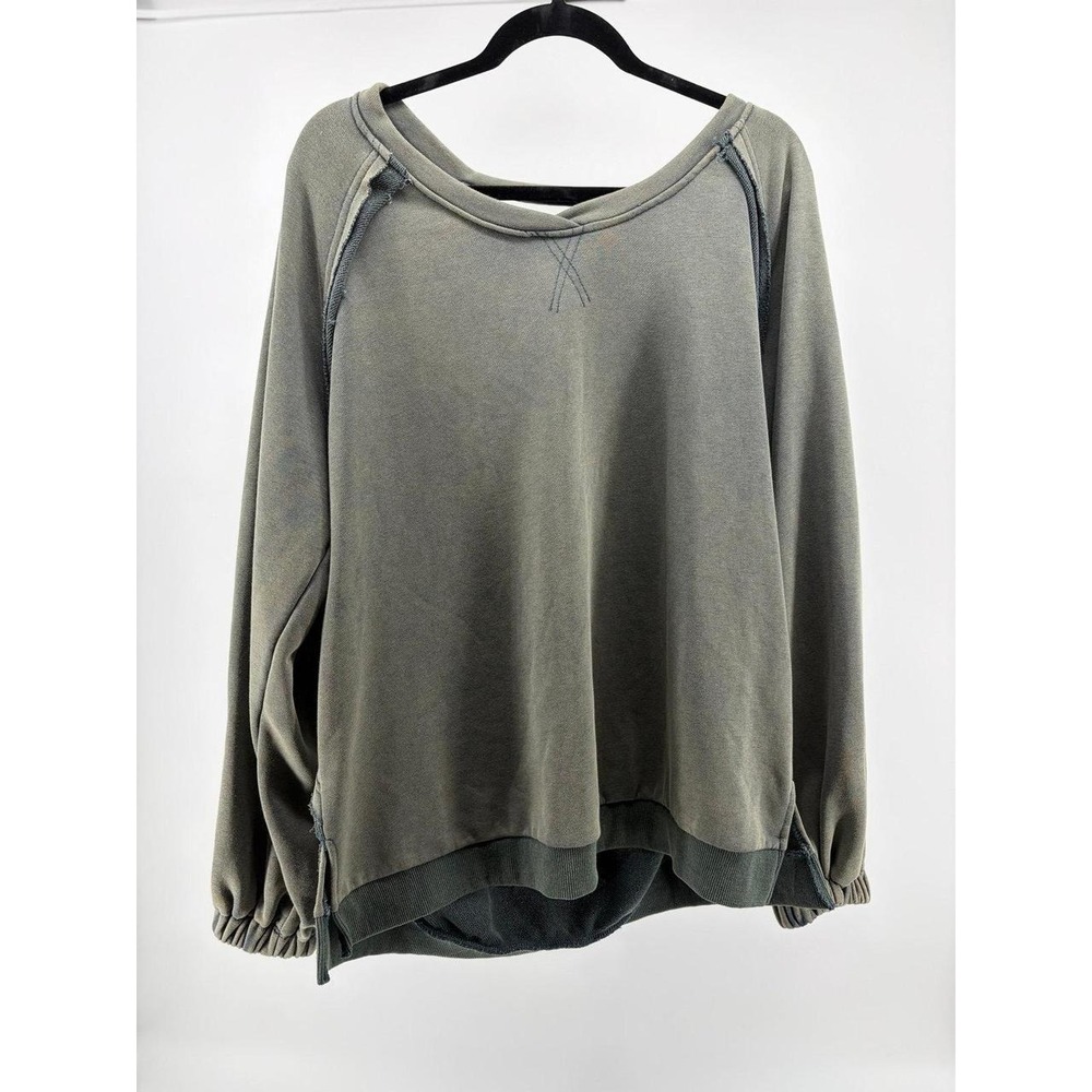 POL (Pol Clothing) Sweatshirt,‎ Criss Cross Back Design, Women's Size Medium